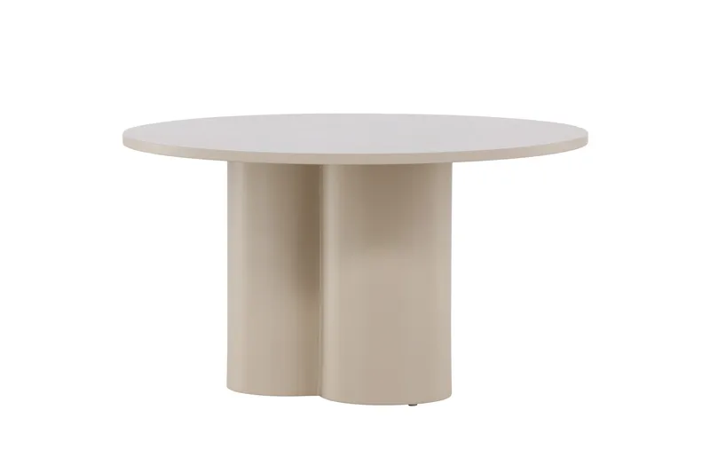 Olivia Sofabord 80 cm Rundt i Malt Tre - Beige - Møbler - Bord - Sofabord & salongbord