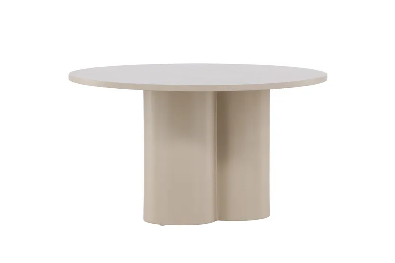 Olivia Sofabord 80 cm Rundt i Malt Tre - Beige - Møbler - Bord - Sofabord & salongbord