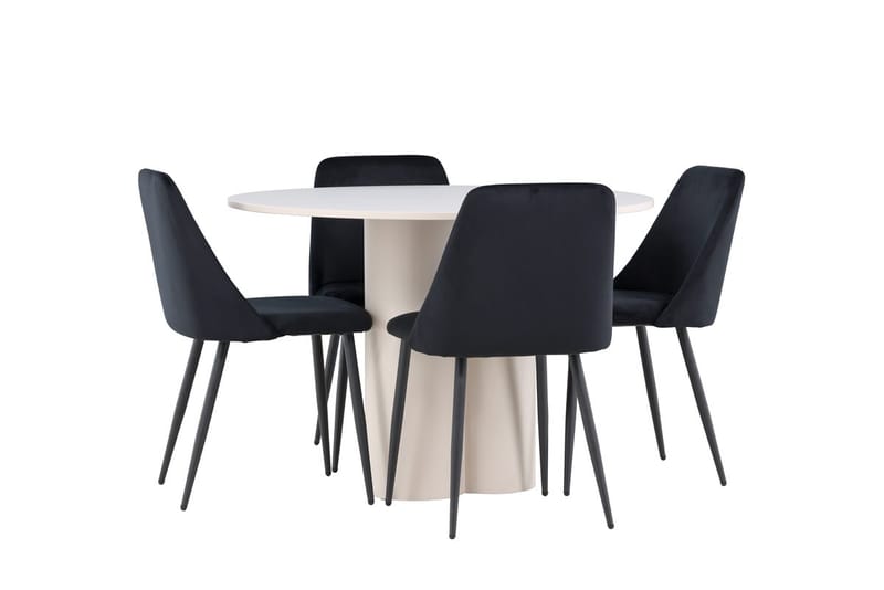 Olivia Spisebord 110 cm med 4 Night Spisestoler - Møbler - Bord - Spisegruppe