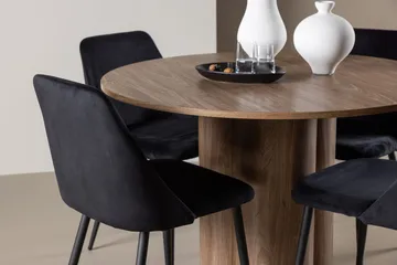 Olivia spisebord 110 cm med 4 Night spisestoler - Møbler - Bord - Spisegruppe