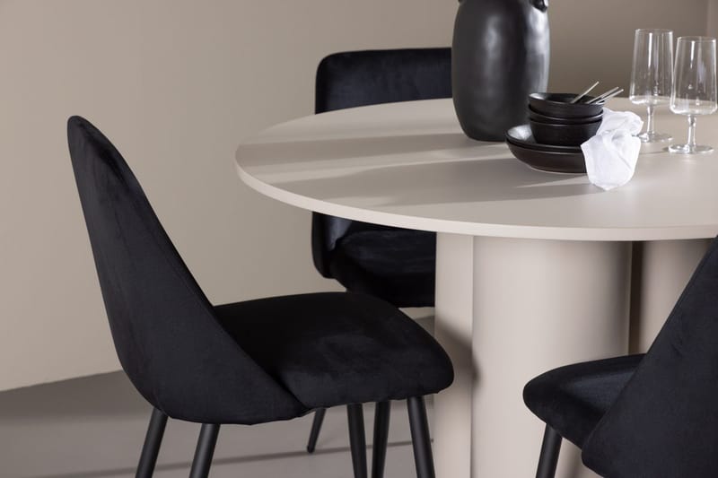 Olivia Spisebord 110 cm med 4 Night Spisestoler - Møbler - Bord - Spisegruppe