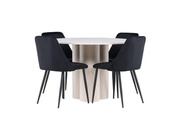 Olivia Spisebord 110 cm med 4 Night Spisestoler - Møbler - Bord - Spisegruppe