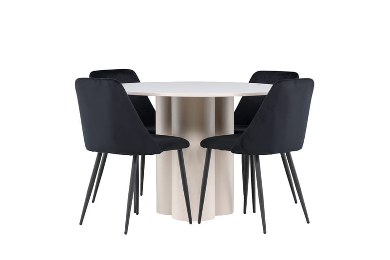 Olivia Spisebord 110 cm med 4 Night Spisestoler - Møbler - Bord - Spisegruppe