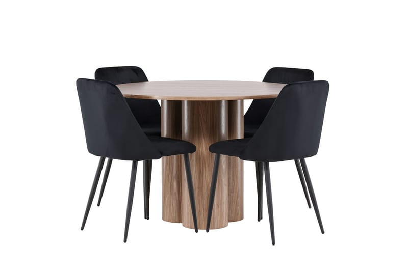 Olivia spisebord 110 cm med 4 Night spisestoler - Møbler - Bord - Spisegruppe