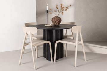 Olivia spisebord 110 cm rundt med 4 Ursholmen spisestoler - Møbler - Bord - Spisegruppe