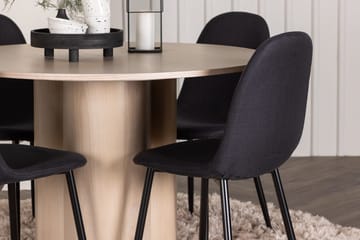 Olivia spisebord 110 cm rundt med 4 Polar spisestoler - Møbler - Bord - Spisegruppe