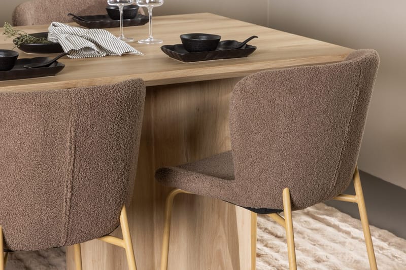 Olivia Spisebord 210x100 cm med 6 Modesto Spisestoler