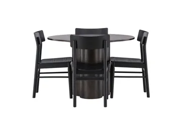 Olivia Spisegruppe + 4 stoler - Mokka - Møbler - Bord - Spisegruppe