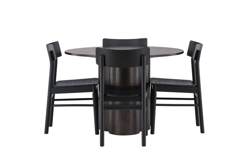 Olivia Spisegruppe + 4 stoler, Mokka