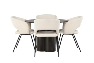 Olivia Spisegruppe 110 cm Rund med 4 Day Stoler