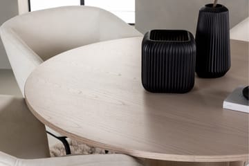 Olivia Spisegruppe 110 cm Rund med 4 Day Stoler - Whitewash - Møbler - Bord - Spisegruppe