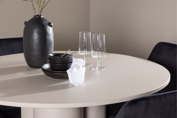 Olivia Spisegruppe 110 cm Rund med 4 Night stoler - Beige/Svart - Møbler - Bord - Spisegruppe
