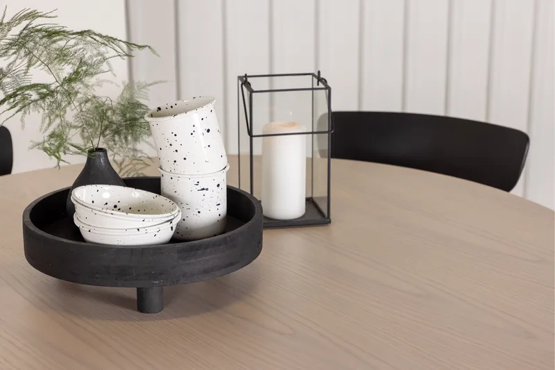 Olivia Spisegruppe 110 cm Rund med 4 Ursholmen Stoler - Whitewash - Møbler - Bord - Spisegruppe