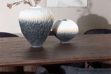 Olivia Spisegruppe 210 cm Rektangulær med 6 Berit stoler - Mocca/Sort - Møbler - Bord - Spisegruppe