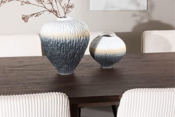 Olivia Spisegruppe 210 cm Rektangulær med 6 Leone stoler - Mocca/Beige - Møbler - Bord - Spisegruppe
