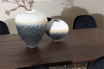 Olivia Spisegruppe 210 cm Rektangulær med 6 Polar stoler - Mocca/Sort - Møbler - Bord - Spisegruppe