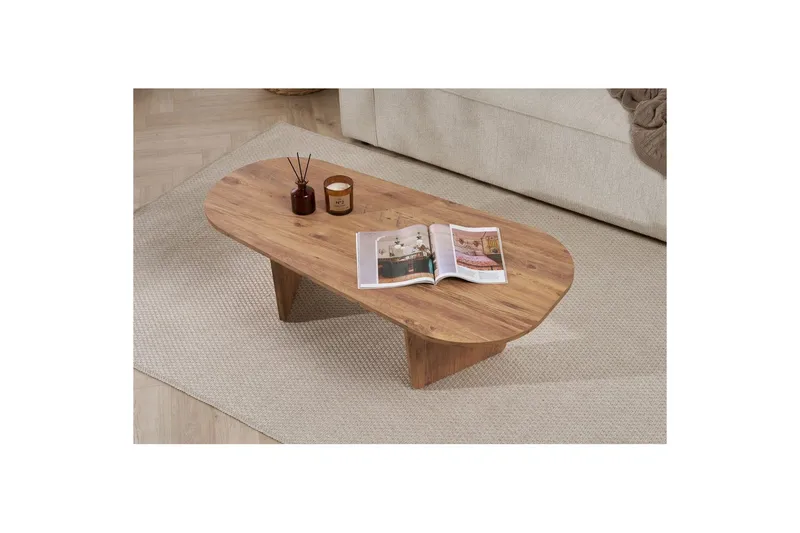 Omari Sofabord 130 cm - Brun - Møbler - Bord - Sofabord & salongbord