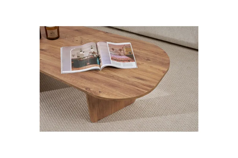 Omari Sofabord 130 cm - Brun - Møbler - Bord - Sofabord & salongbord