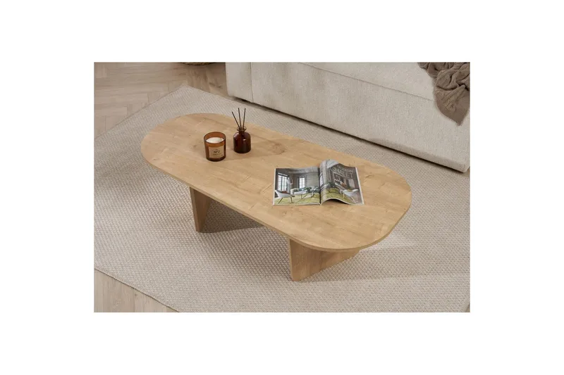 Omari Sofabord 130 cm - Eik - Møbler - Bord - Sofabord & salongbord