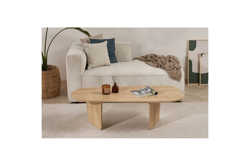 Omari Sofabord 130 cm - Eik - Møbler - Bord - Sofabord & salongbord