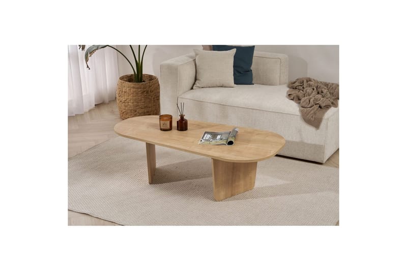 Omari Sofabord 130 cm - Eik - Møbler - Bord - Sofabord & salongbord