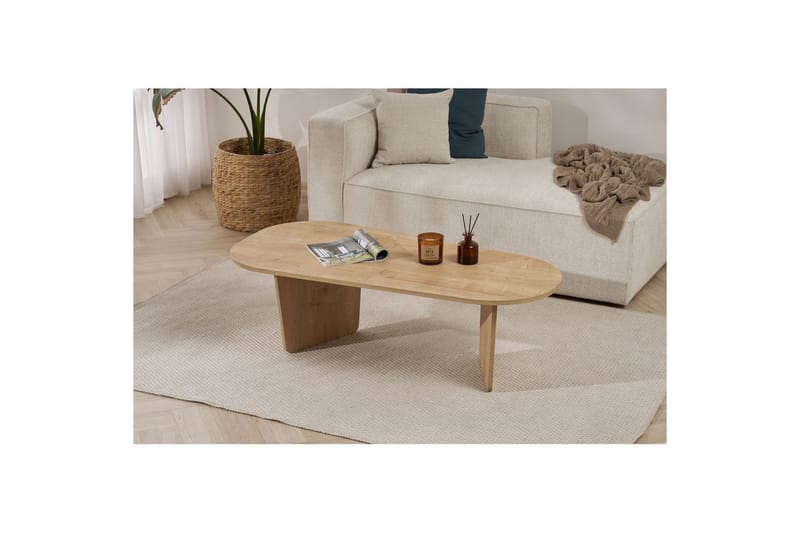 Omari Sofabord 130 cm - Eik - Møbler - Bord - Sofabord & salongbord