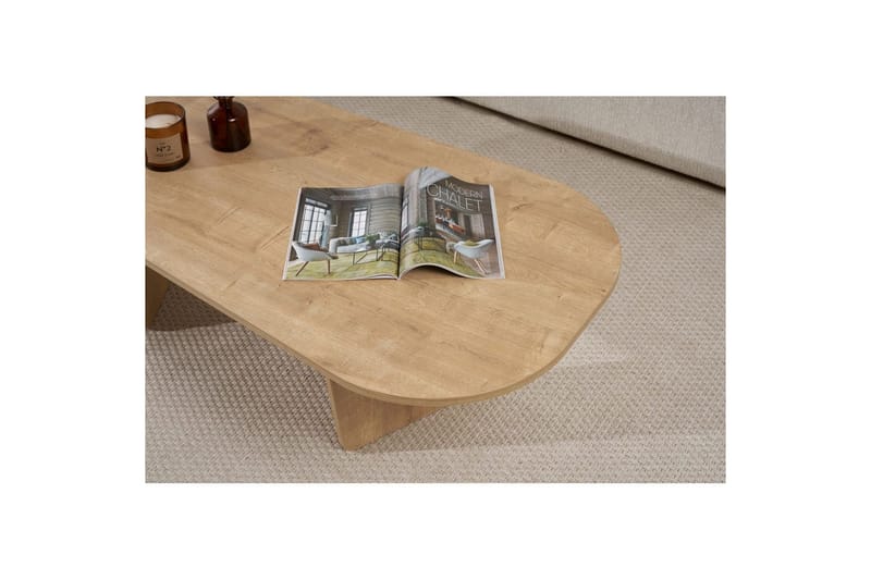 Omari Sofabord 130 cm - Eik - Møbler - Bord - Sofabord & salongbord
