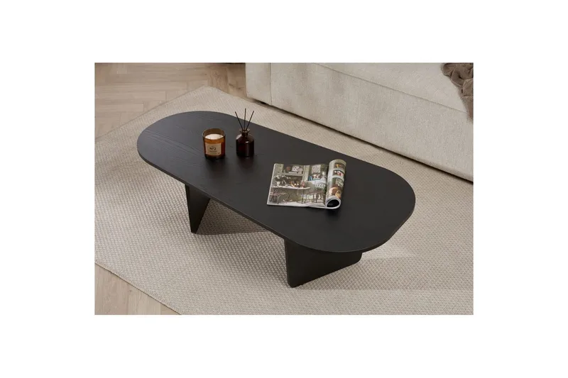 Omari Sofabord 130 cm - Svart - Møbler - Bord - Sofabord & salongbord