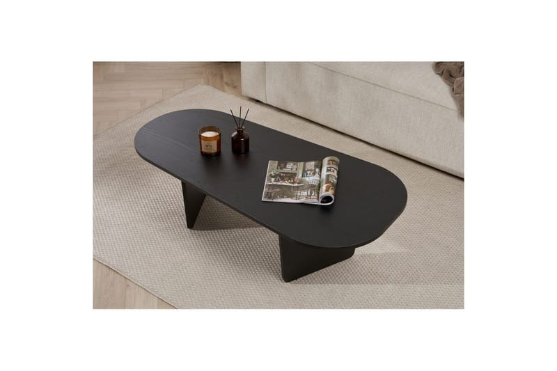 Omari Sofabord 130 cm - Svart - Møbler - Bord - Sofabord & salongbord