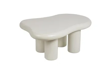 Ondle Asymmetrisk Salongbord 92 cm i Tre med Organisk Form - Hvit - Møbler - Bord - Sofabord & salongbord