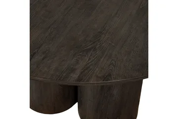 Oona Rundt Spisebord 140 cm med Tre- og Valnøttutseende - Brun - Møbler - Bord - Spisebord & kjøkkenbord