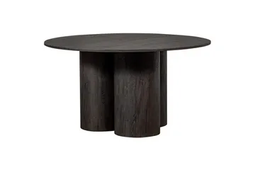Oona Rundt Spisebord 140 cm med Tre- og Valnøttutseende - Brun - Møbler - Bord - Spisebord & kjøkkenbord