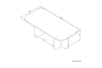 Orin Sofabord 120 cm - Beige - Møbler - Bord - Sofabord & salongbord