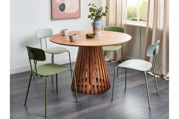 Ortelle Spisebord 120 cm Rund - Mørkebrun - Møbler - Bord - Spisebord & kjøkkenbord