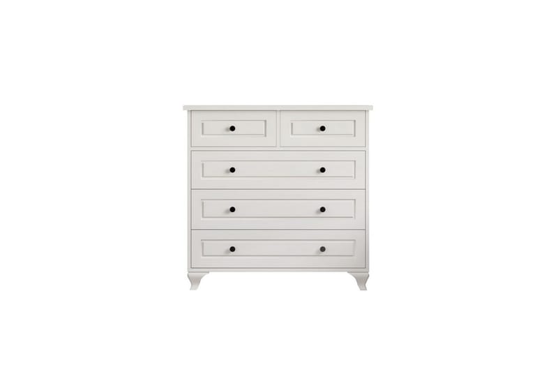 Orval Sminkebord 90 cm, Matt Hvit