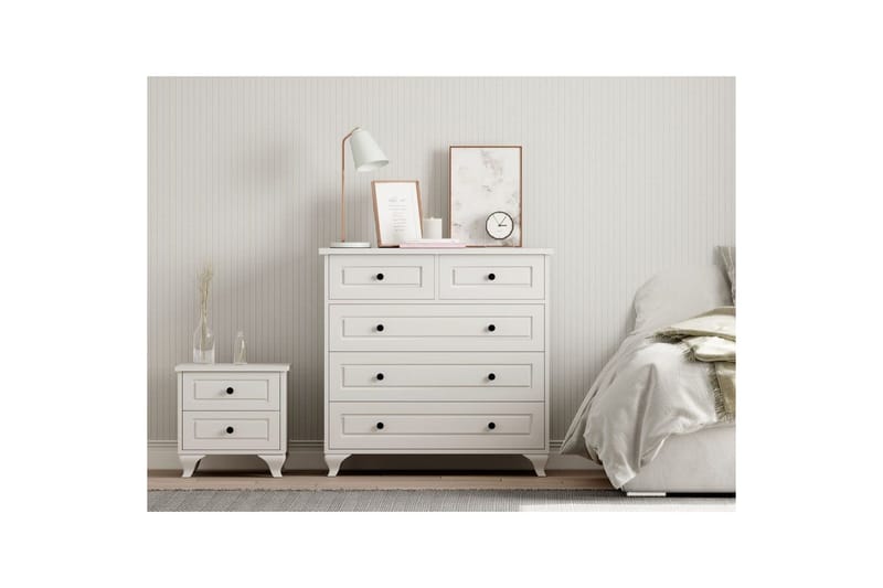 Orval Sminkebord 90 cm - Matt Hvit - Møbler - Bord - Sminkebord & toalettbord