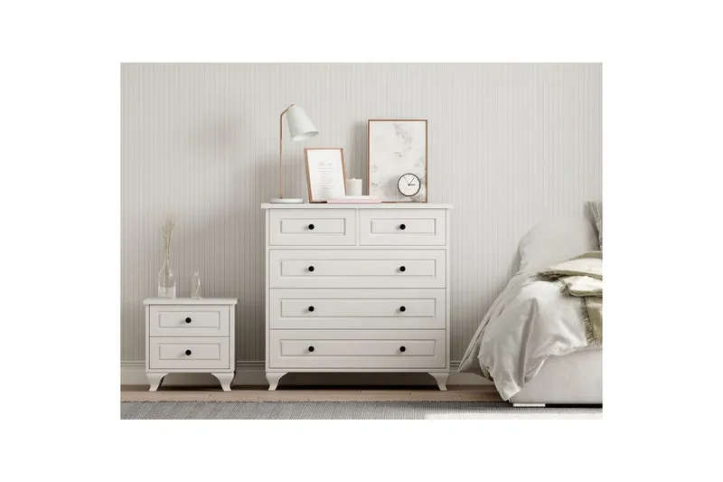 Orval Sminkebord 90 cm - Matt Hvit - Oppbevaring - Oppbevaringsmøbler - Kommode - Entrekommode