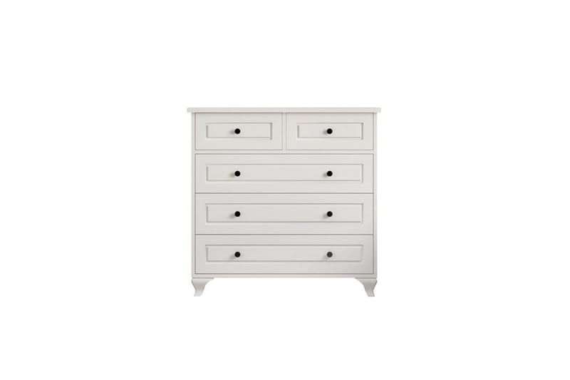 Orval Sminkebord 90 cm, Matt Hvit