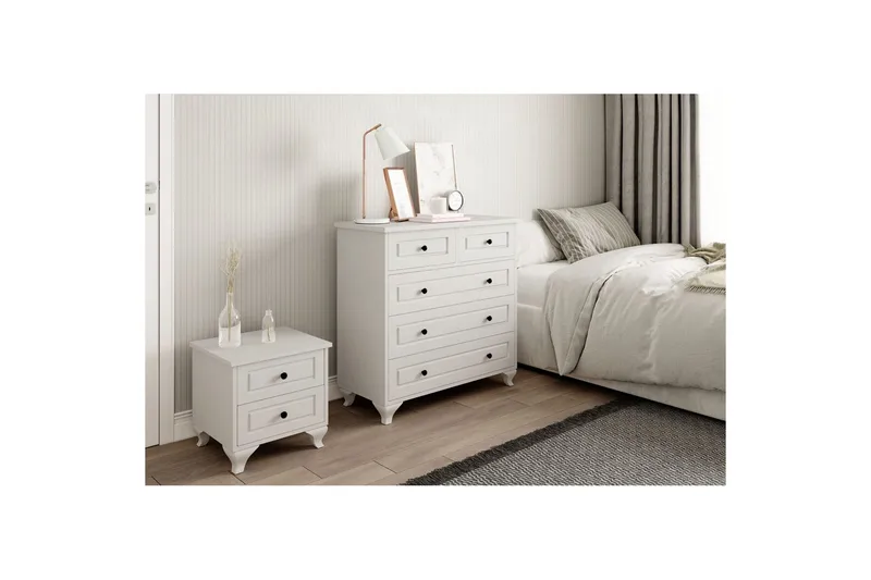 Orval Sminkebord 90 cm - Matt Hvit - Oppbevaring - Oppbevaringsmøbler - Kommode - Entrekommode