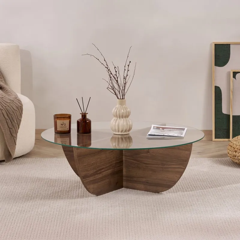 Orwin Sofabord 90 cm - Mørkebrun - Møbler - Bord - Sofabord & salongbord