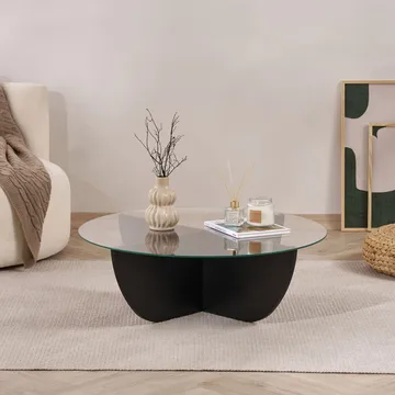Orwin Sofabord 90 cm - Mørkebrun - Møbler - Bord - Sofabord & salongbord