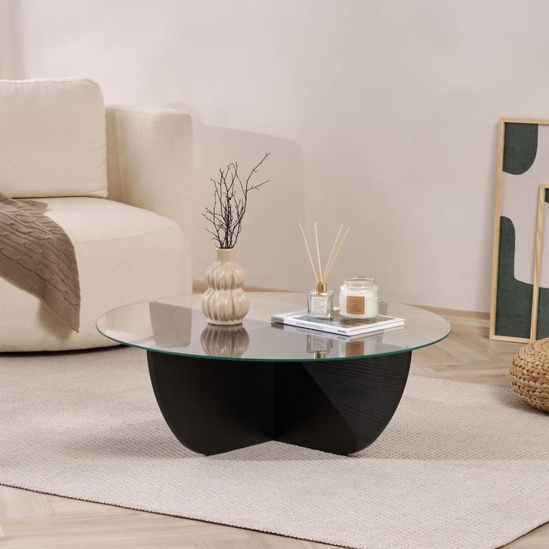 Orwin Sofabord 90 cm - Mørkebrun - Møbler - Bord - Sofabord & salongbord