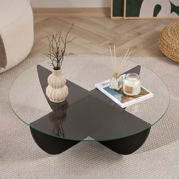 Orwin Sofabord 90 cm - Mørkebrun - Møbler - Bord - Sofabord & salongbord