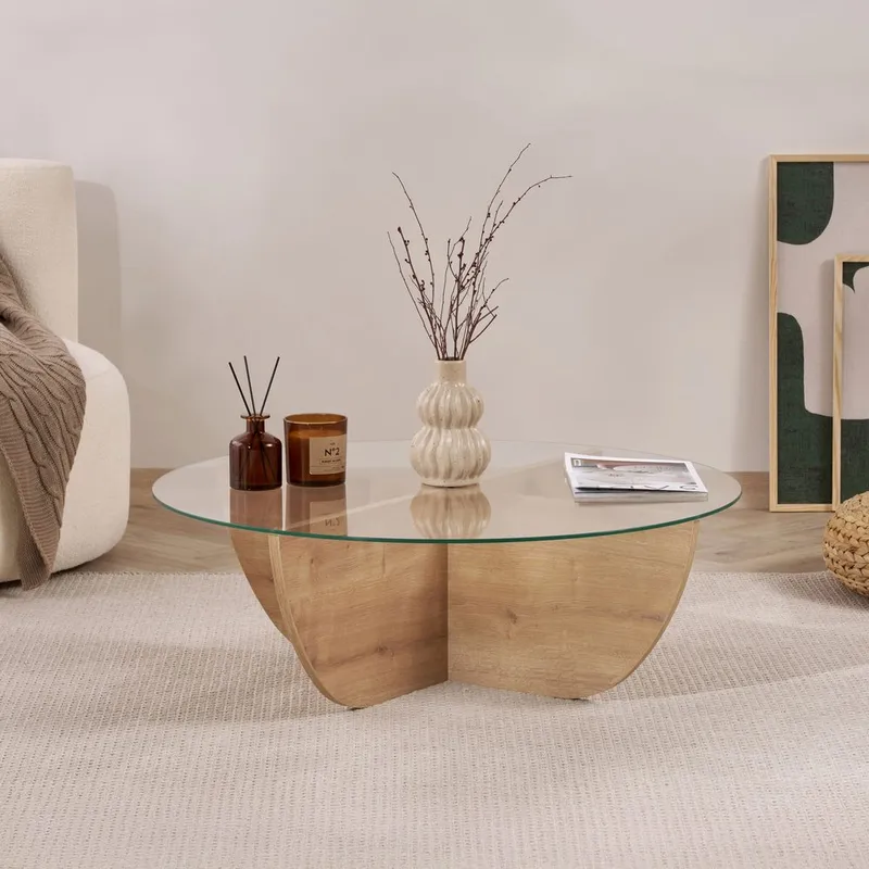 Orwin Sofabord 90 cm - Natur - Møbler - Bord - Sofabord & salongbord