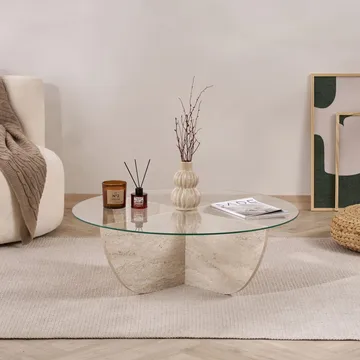 Orwin Sofabord 90 cm - Natur - Møbler - Bord - Sofabord & salongbord