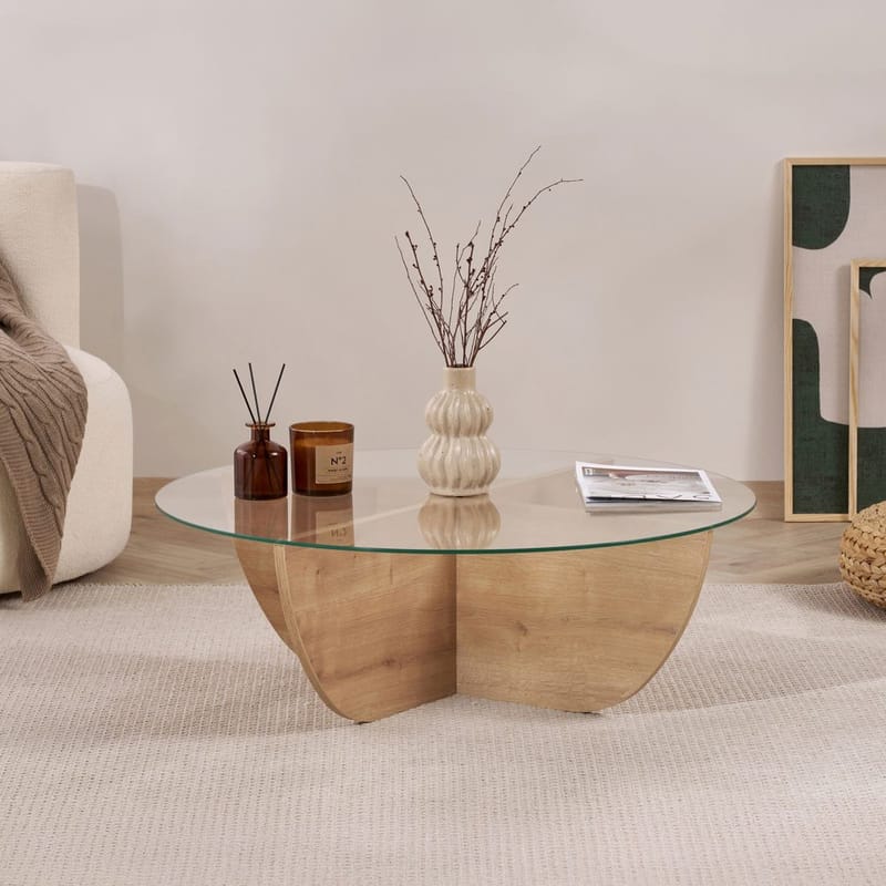 Orwin Sofabord 90 cm - Natur - Møbler - Bord - Sofabord & salongbord