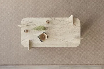 Osmiric sofabord 120 cm rektangulært - Travertin - Møbler - Bord - Sofabord & salongbord