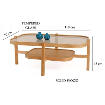 Ostrin Sofabord 110 cm - Natur - Møbler - Bord - Sofabord & salongbord