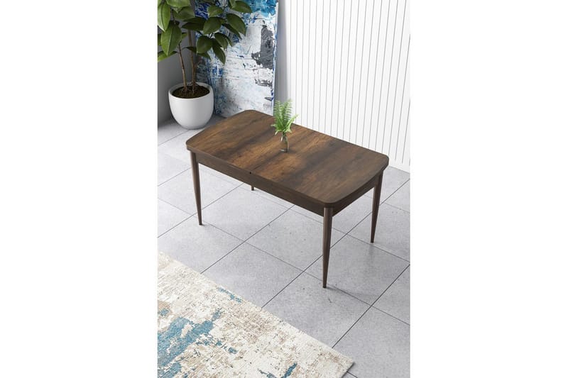 Ostwerwal Spisebord 132 cm Rektangulær - Brun - Møbler - Bord - Spisebord & kjøkkenbord
