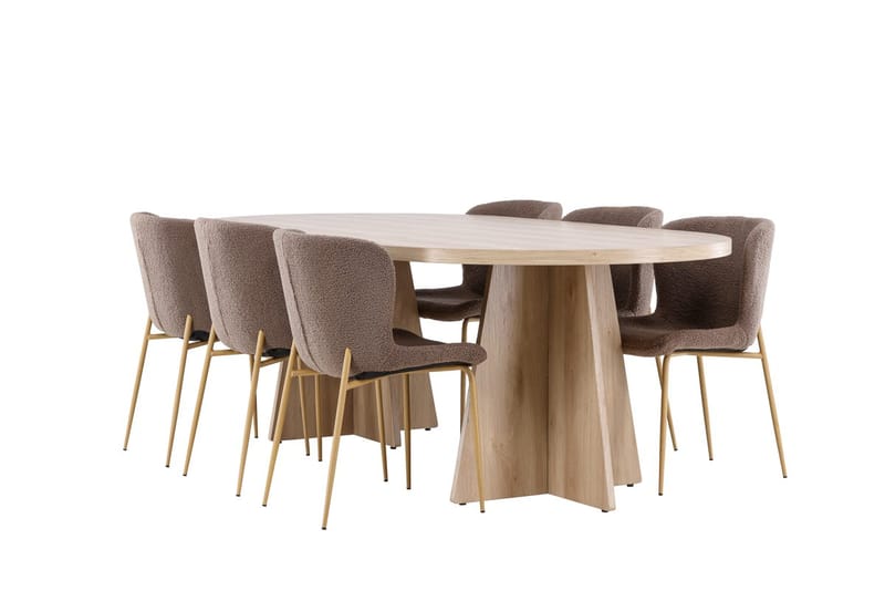Oval Dining Set Venture Home - Møbler - Bord - Spisegruppe